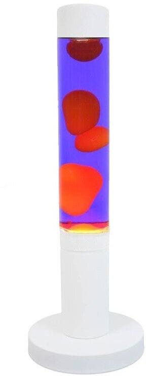 Лава-Лампа Pillar Оранжевая/Фиолетовая 39 см (белый корпус)