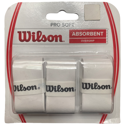 фото Намотка верхняя wilson pro soft absorbent 3шт. белый