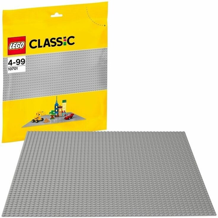 LEGO Classic Конструктор Строительная пластина Серая, 10701