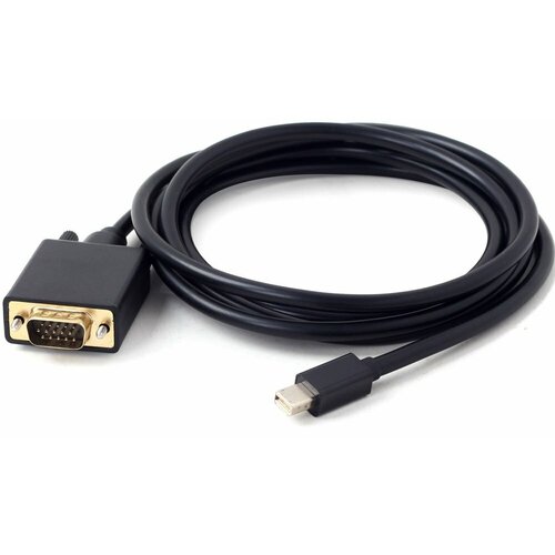 кабель minidisplayport dvi gembird cc mdpm dvim 6 вилка вилка длина 1 8 метра Gembird CC-MDPM-VGAM-6 видео кабель адаптер 1,8 m DisplayPort VGA (D-Sub) Черный