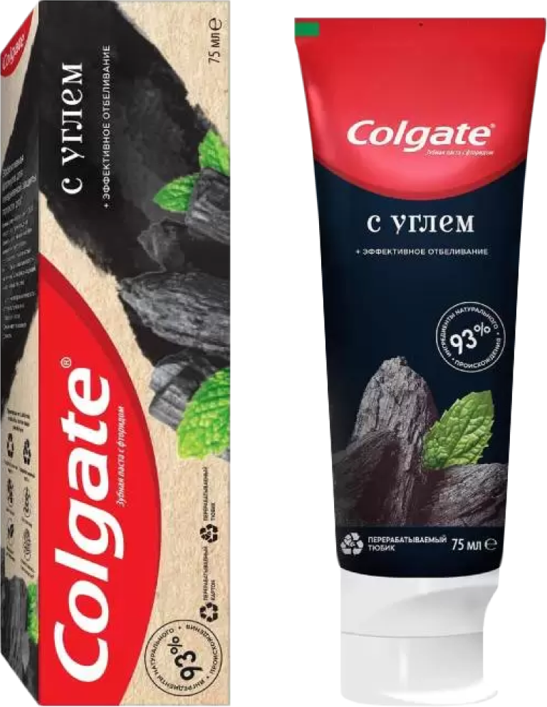 Зубная паста Colgate Эффективное отбеливание с углем 75мл - фото №20
