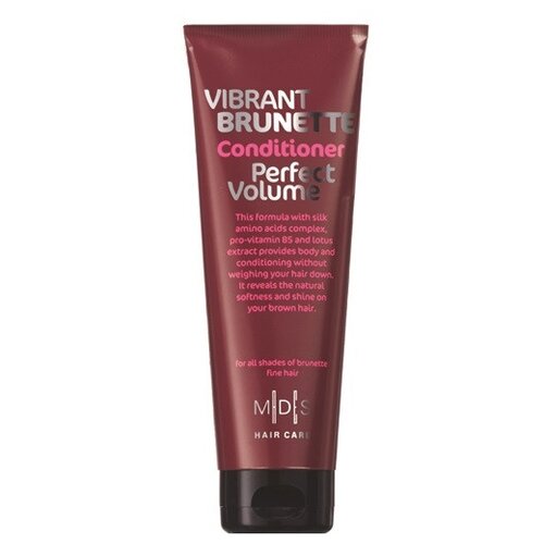 Mades кондиционер Vibrant Brunetti Perfect Volume для придания объема темным волосам, 250 мл vibrant brunetti conditioner perfect volume