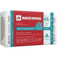 Шумоизоляция Rockwool Акустик Баттс 50х600х1000 мм 6 кв. м