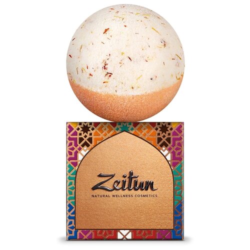 фото Бурлящая бомбочка для ванны "ритуал энергии" с маслом манго, апельсина и мандарина zeitun