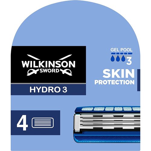 Wilkinson Sword / Schick Hydro 3 Skin Protection / Сменные кассеты для бритв HYDRO , 4 шт.