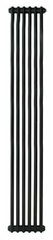 Трубчатый радиатор Arbonia 2180 х 6 секций, нижнее подключение, цвет чёрный (RAL7016)