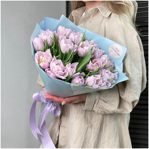 Букет лавандовых тюльпанов Ver. Flowers