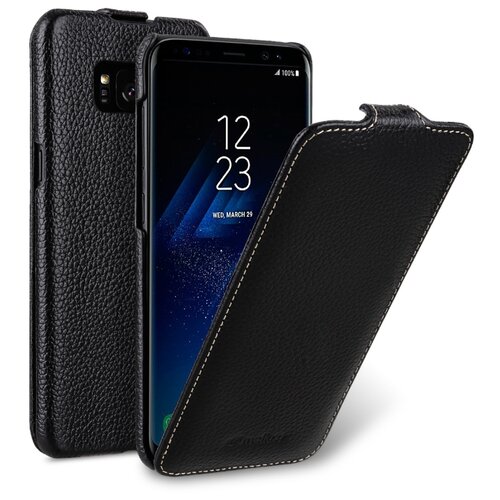 фото Кожаный чехол флип melkco для samsung galaxy s8 plus - jacka type - черный