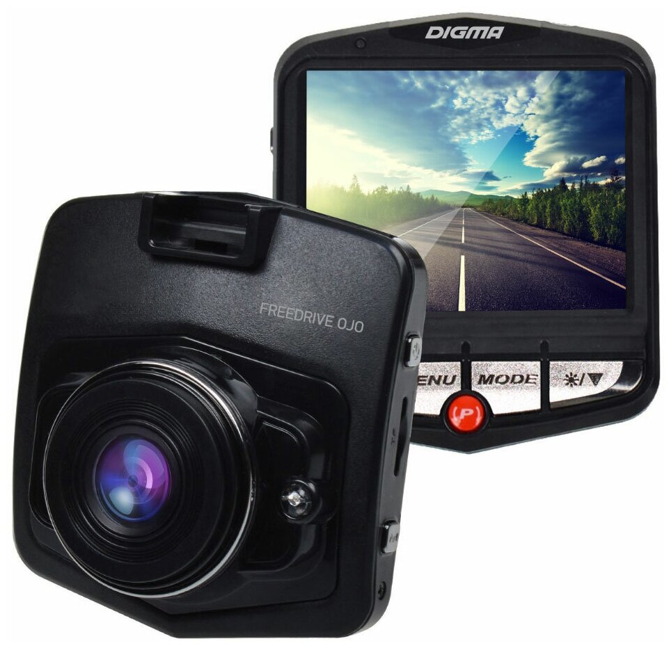 Видеорегистратор Digma FreeDrive OJO 2.4" 640x480 70° microSD microSDHC датчик движения USB черный - фото №16