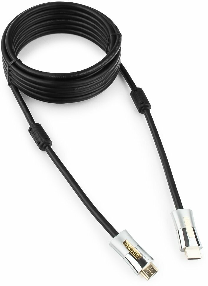 Кабель HDMI 1м Cablexpert CC-P-HDMI01-1M круглый черный CC-P-HDMI01 - фото №5