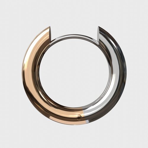 Серьги конго Серьги, размер/диаметр 18 мм, серебряный серьги конго ringstone размер диаметр 35 мм серебряный