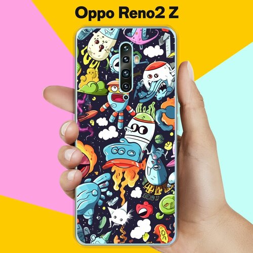 Силиконовый чехол на Oppo Reno2 Z Пак / для Оппо Рено 2 Зет дизайнерский силиконовый чехол для oppo reno2 z