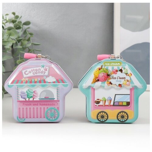 SUI Копилка металл Киоск с мороженым микс 9х10х5 см 503₽