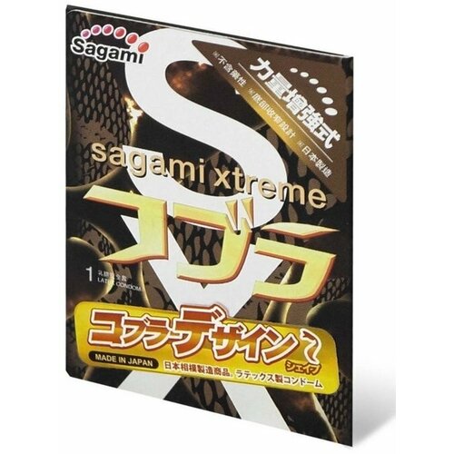 Конусообразные презервативы суженные к основанию. Sagami Xtreme Cobra - 1 шт.