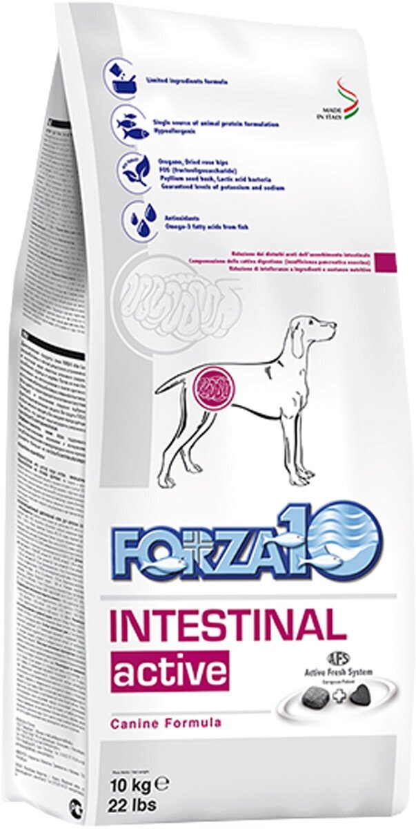 FORZA10 DOG INTESTINAL ACTIVE для взрослых собак всех пород при заболеваниях желудочно-кишечного тракта (10 кг)