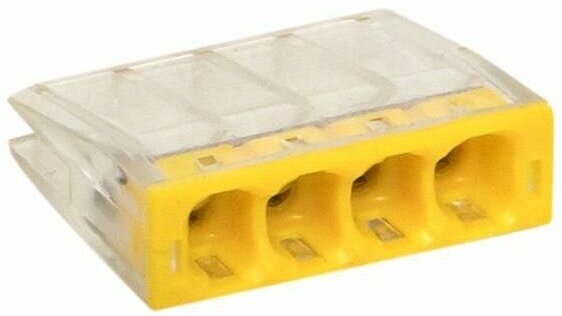 plc-smk-2273-244 Строительно-монтажная клемма СМК 2273-244 (с пастой) 4 отверстия 0,5-2.5мм2 (100шт.) PROxima EKF - фото №2