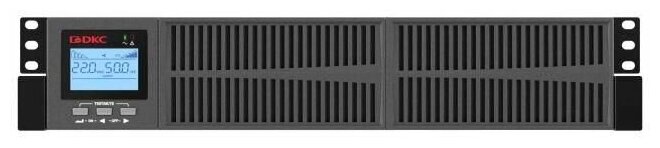 Онлайн ИБП Small Rackmount, 1 кВА, 2 x 9 Ач, IEC C13 (6) ДКС - фото №2