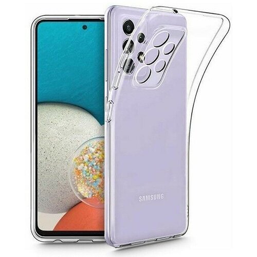 Накладка силиконовая Clear Case для Samsung Galaxy A73 5G A736 прозрачная накладка силиконовая silicone cover для samsung galaxy a73 5g a736 пудровая