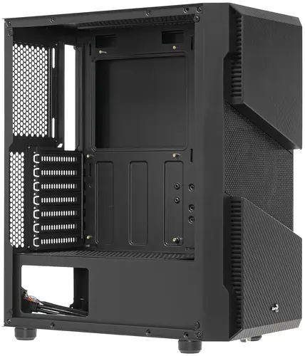 Корпус ATX AEROCOOL Menace Saturn FRGB-G-BK-v1, Midi-Tower, без БП, черный - фото №10