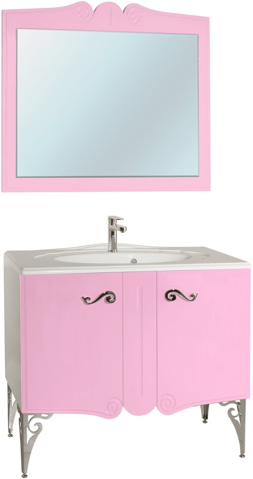 Мебель для ванной Bellezza Эстель 90 розовая