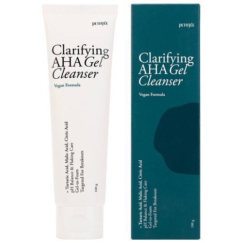 Очищающий гель-пенка для умывания Petitfee Clarifying AHA Gel Cleanser, 100 мл