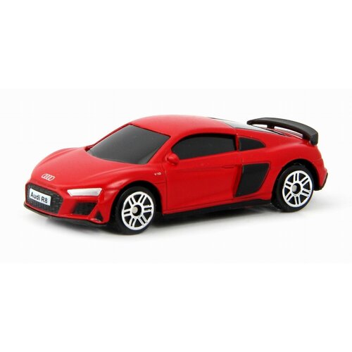 Машина металлическая Uni-Fortune RMZ City М 1:64, Audi R8 Coupe 2019, без механизмов, цвет красный (344038SM(E)) машинка модель bmv m3 coupe металлическая в коробке