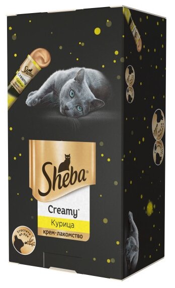 Лакомство для кошек Sheba Creamy с курицей