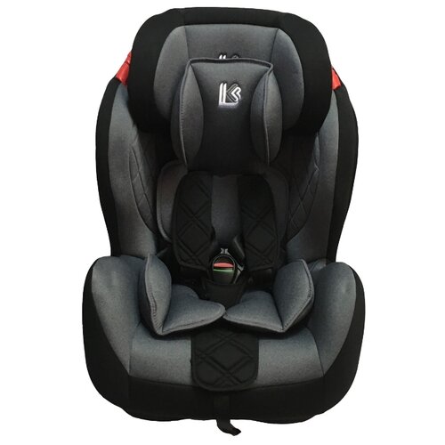 фото Автокресло группа 1/2/3 (9-36 кг) little king bq-06 isofix, черный меланж