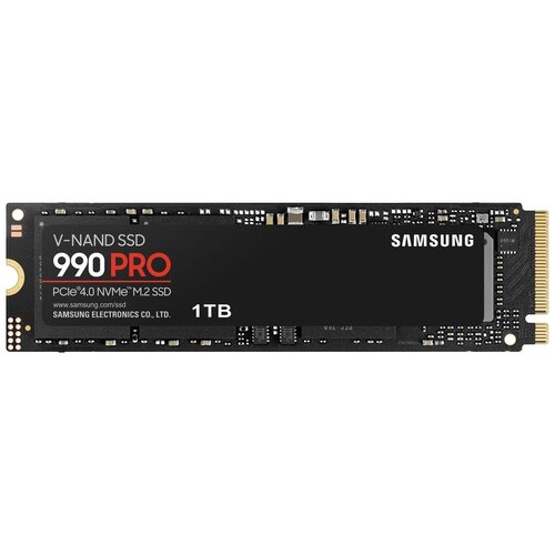 Твердотельный диск 1TB Samsung 990 Pro, M.2, Pci-e 4.0 x4, TLC 3D Nand [r/w - 7450/6900 MB/s] /EU Mz