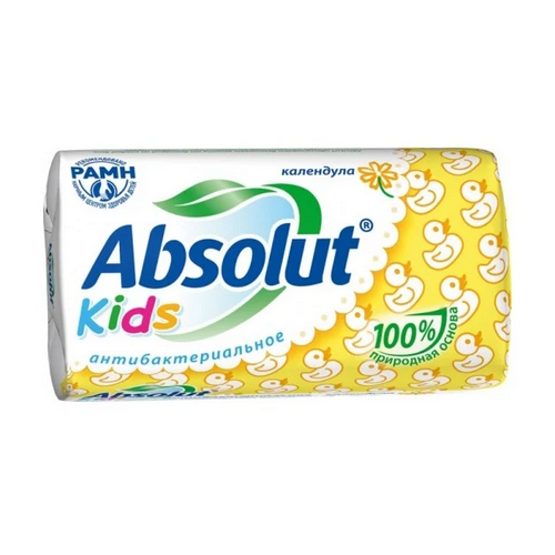 Absolut Kids Антибактериальное мыло с экстрактом календулы, 90 г, 6 шт