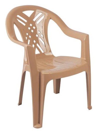 Кресло пластиковое Стандарт Пластик Престиж-2 84 x 60 x 66 см бежевое