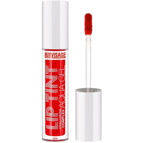 тинт для губ luxvisage lip tint aqua gel hyaluron complex 3 4 LUXVISAGE Тинт для губ с гиалуроновым комплексом Luxvisage Lip Tint Aqua Gel Hyaluron Complex, 01