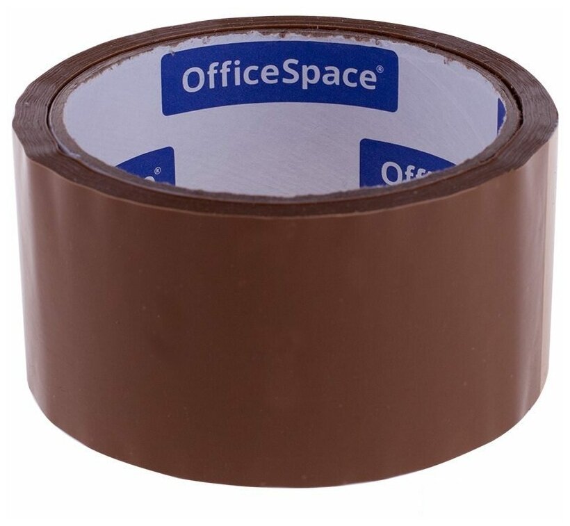 Клейкая лента (скотч) упаковочная OfficeSpace (48мм x 40м, 38мкм, коричневая) (КЛ_4216)