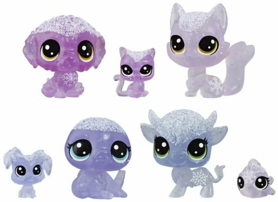 Набор из серии 'Холодное царство', 7 питомцев, Littlest Pet Shop Литтлест Пет Шоп Фиолетовый E5492