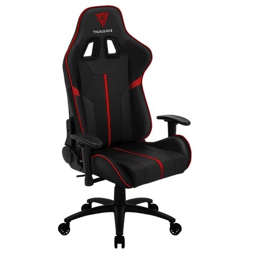 фото Компьютерное кресло thunderx3 bc3 игровое, обивка: искусственная кожа, цвет: black/red
