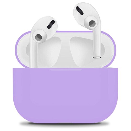 фото Чехол для airpods pro / аирподс про противоударный ультратонкий матовый (пурпурный) pastila