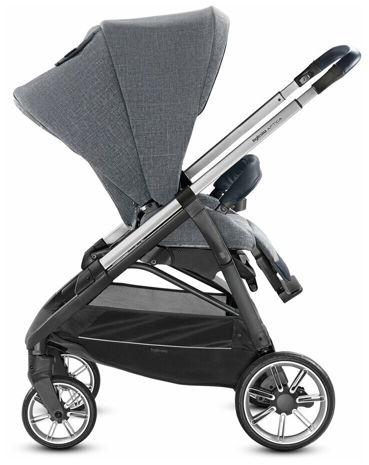 Коляска Inglesina Aptica System Duo 2 в 1 на шасси Graphite Coffee, Niagara Blue - фото №5