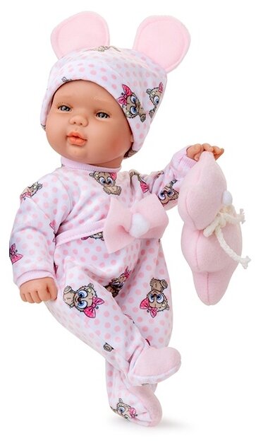 Кукла Berjuan Baby Smile в розовой пижаме, 30 см, 494