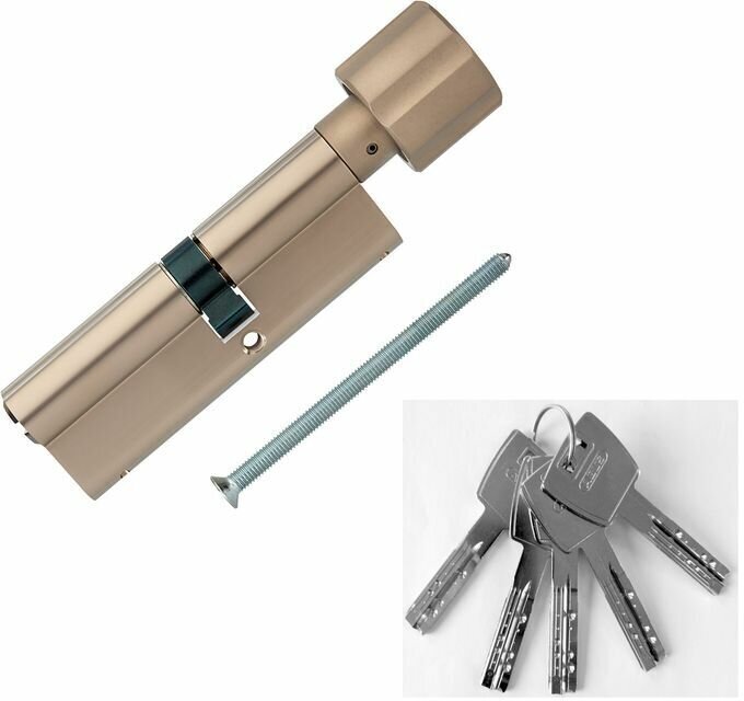 Европрофильный цилиндр ABUS X12R430 ключ/вертушка 40-50 (90 мм) NI