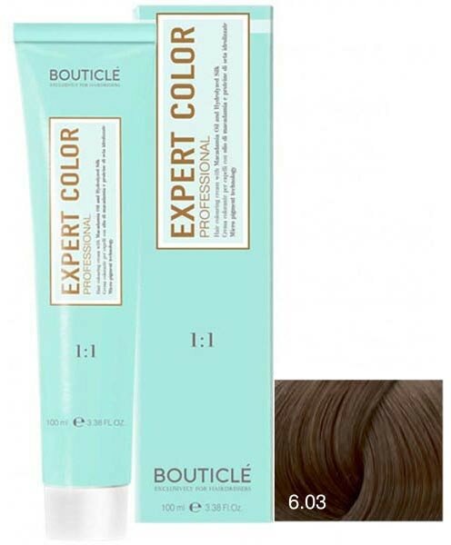 Bouticle Expert Color крем-краска для волос, 6.03 темно-русый натурально-золотистый, 100 мл