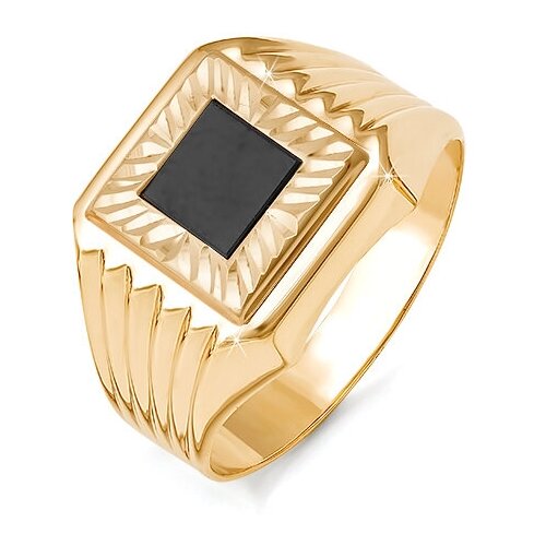 фото Золотое кольцо кюз del'ta d040176 с фианитом diamant-online