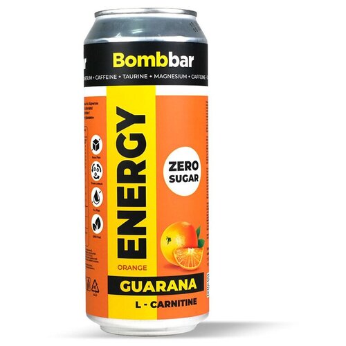 Энергетический напиток Bombbar Energy L-Carnitine Кола 500мл, 0.5 л,