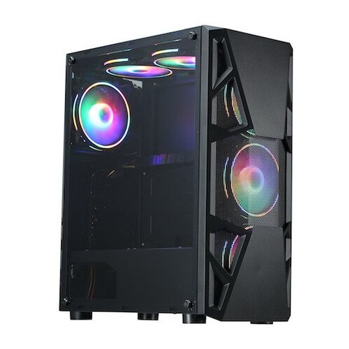 Корпус ATX Formula CL-3303B RGB, Midi-Tower, без БП, черный