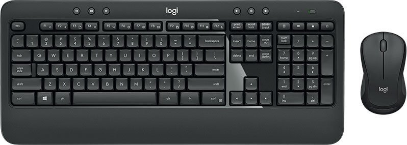 Комплект (клавиатура+мышь) Logitech , USB, беспроводной, черный [920-008686] - фото №10