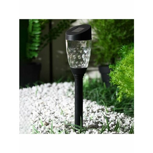 Садовый фонарик на солнечной батарее «Трапеция угол», теплый