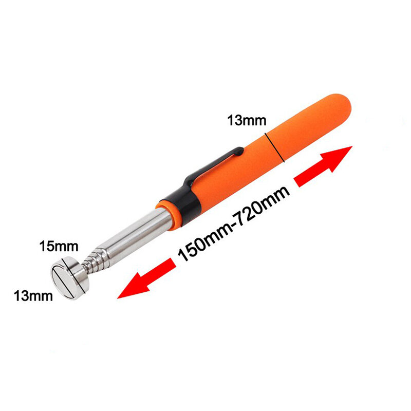 Магнитная телескопическая ручка с прорезиненной рукояткой