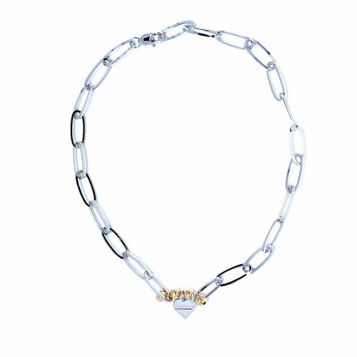Колье Moon Paris, Ringo, цепь с подвеской в форме сердца, MR-21.06-168 серебристый