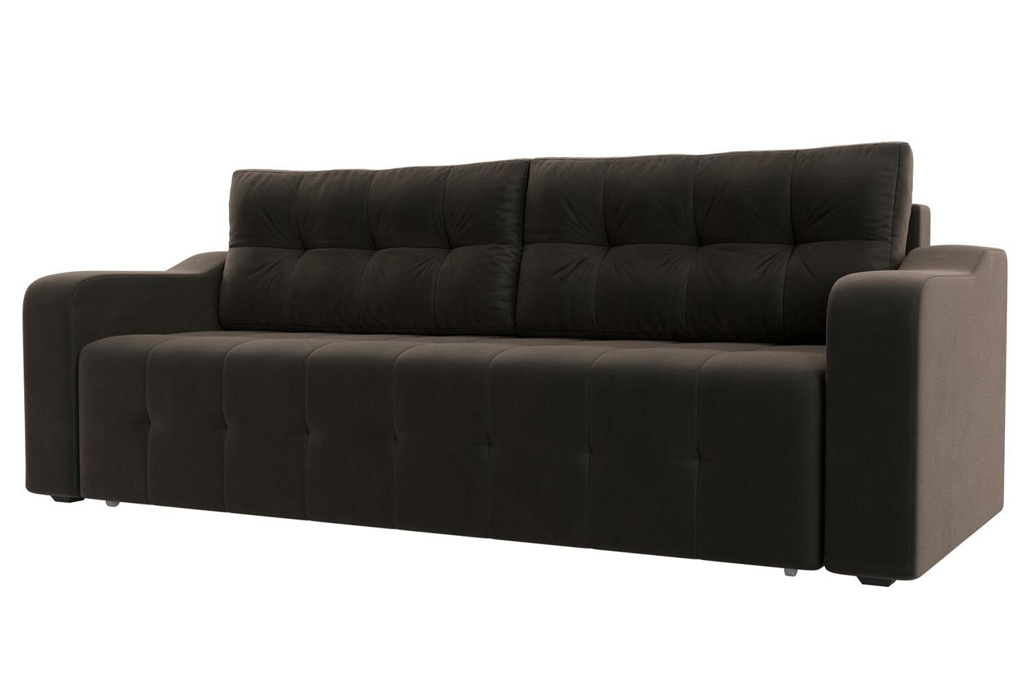 Диван-кровать Hoff Милан, прямой, 234х92х100 см, еврокнижка, цвет коричневый