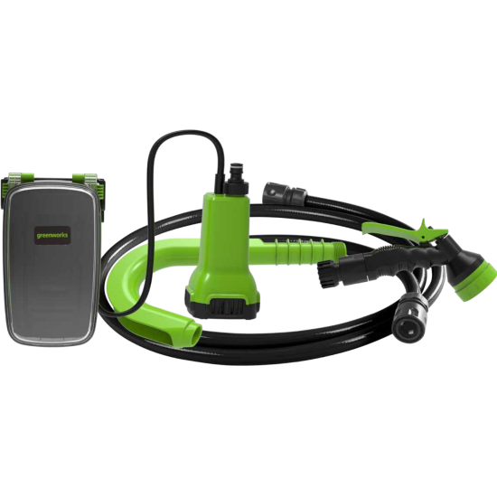 Насос Greenworks аккумуляторный для полива из бочки 3401007 24V без АКБ и ЗУ