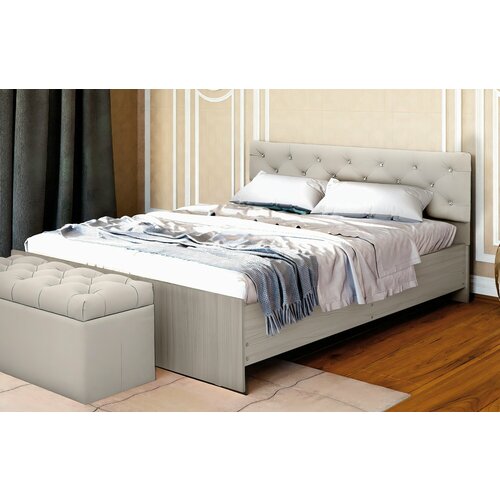 Кровать двуспальная 140*200 см мягкое изголовье Фабрика версаль